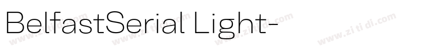 BelfastSerial Light字体转换